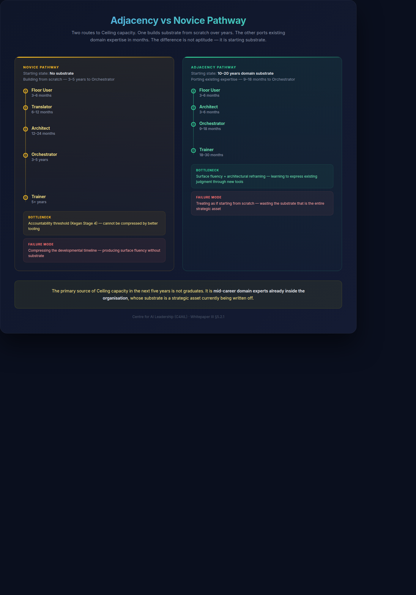 Adjacency vs Novice Pathway